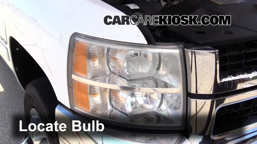 2009 Chevrolet Silverado 3500 HD LT 6.6L V8 Turbo Diesel Crew Cab Pickup (4 Door) Lights Headlight (replace bulb)